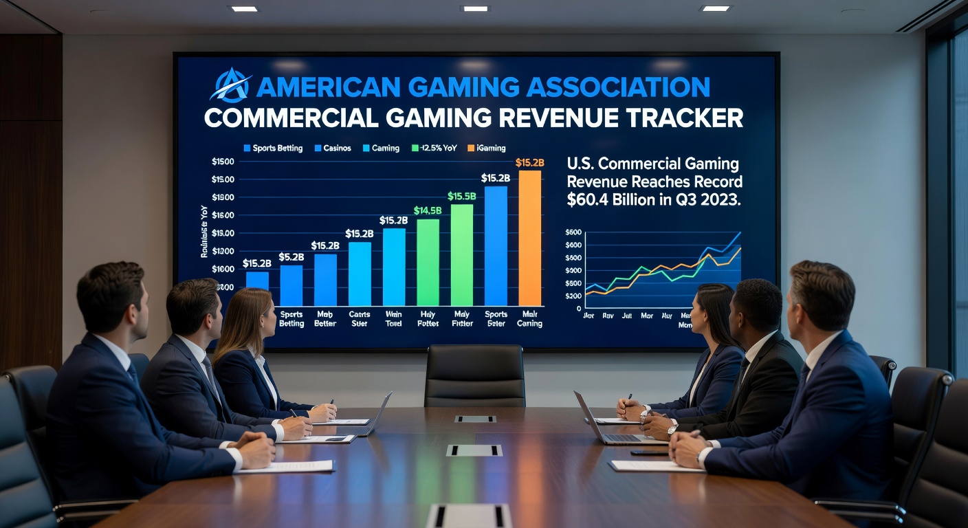 Line graph depicting sports betting handle and revenue trends over recent months, contrasting February 2026's performance with prior periods