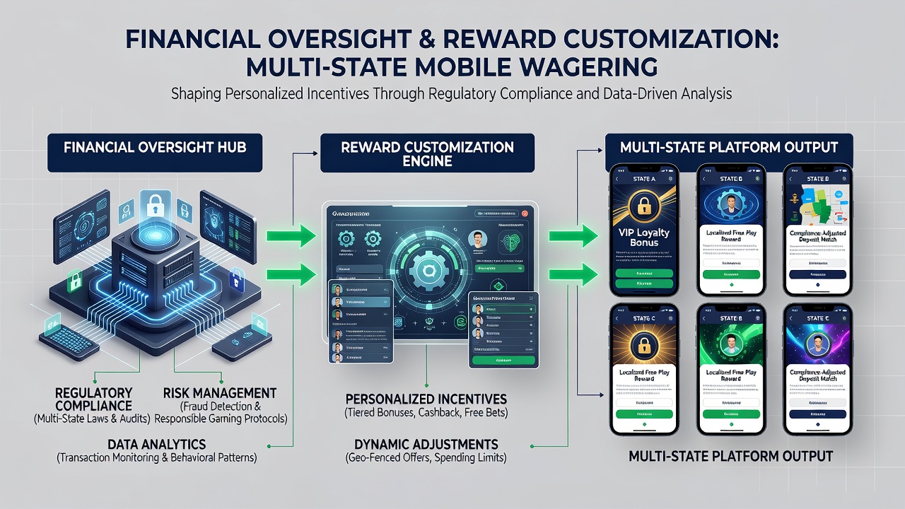 Diagram showing how payment oversight affects bonus eligibility in different states