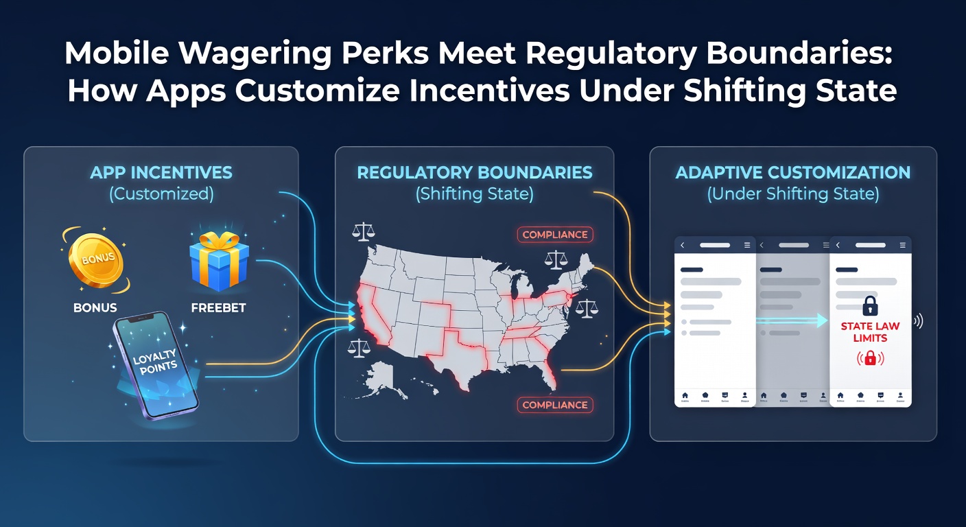 Dashboard view of a wagering platform illustrating dynamic bonus rules mapped to individual state regulations