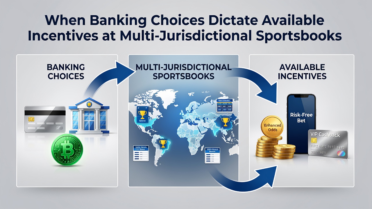 Banking options and incentive structures at sportsbooks operating across multiple U.S. jurisdictions