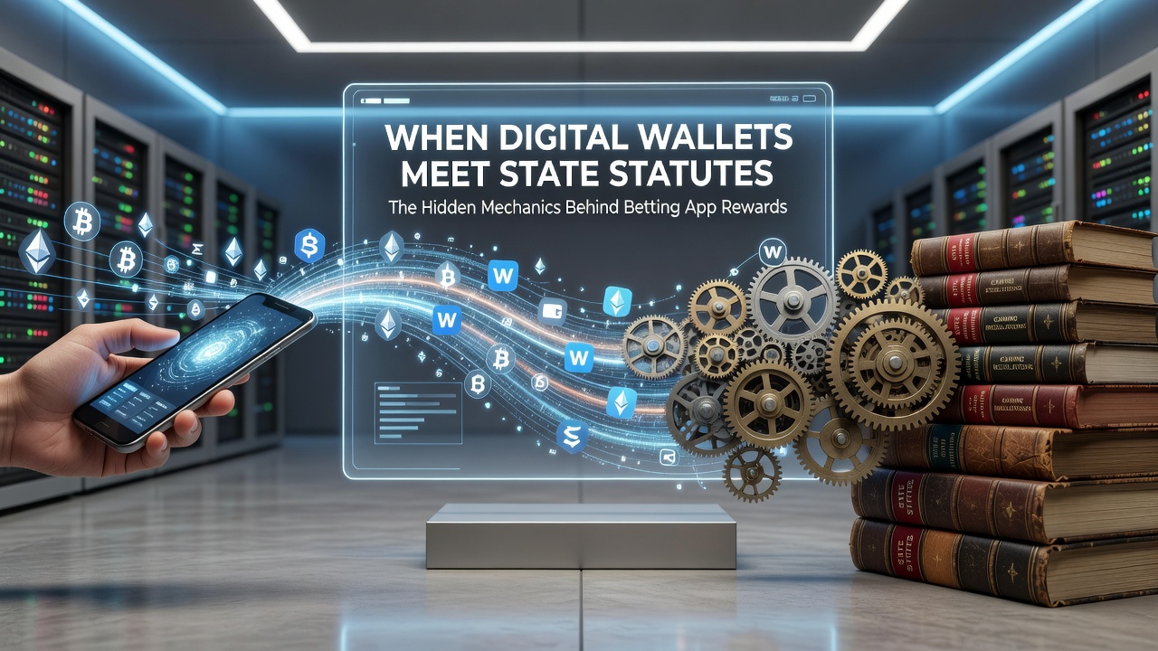 Digital wallet interfaces on betting apps showing payment flows and reward eligibility checks